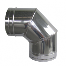 ЗИ Отвод сэндвич 90* КПД (409/1,0мм+409/0,5мм) ф180х260 Д